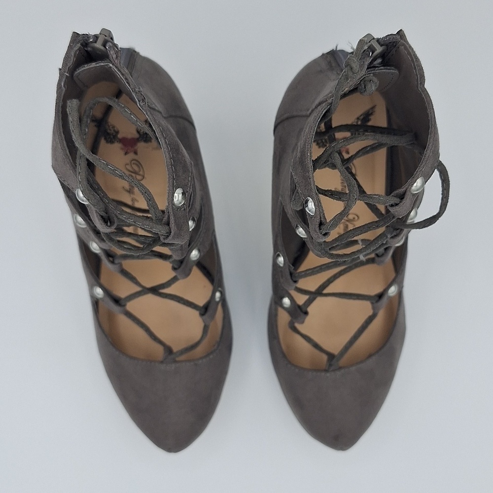 NEW Penny Loves Kenny Lace Up Closed Toe Platform Heels Size - 7.5 - Picture 8 of 16